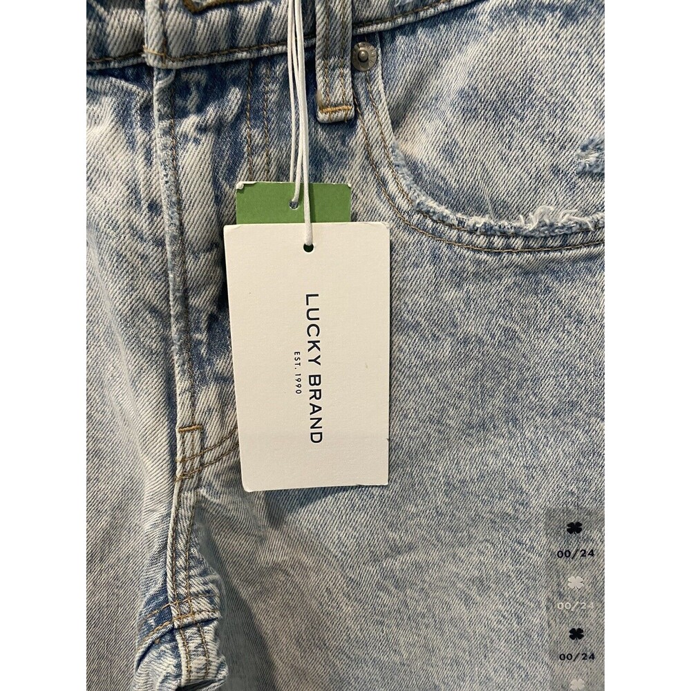 Lucky brand high rise crop wide leg trouser size 00/24 - Picture 6 of 9